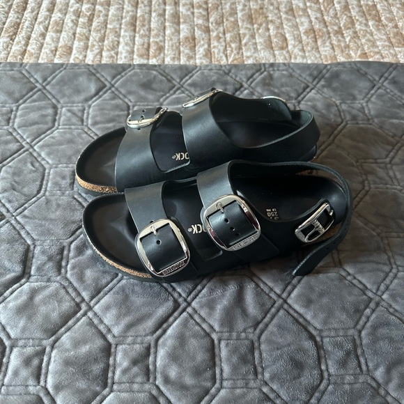 Birkenstock Milano Big Buckle. Size 39. Black leather. - Picture 5 of 5